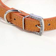 1pc Customizable Letter PU Base Collar With Various Rhinestone Letter Sequin Styles, Women Choker Collar