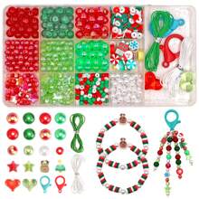 1 Set New Beaded Bracelet, Casual & Cute Designs, Multiple Cartoon Pattern DIY Matching Styles, Various Holiday Sets, Girly Style, Jewelry Decor, Small Pendant, Arts & Crafts, Gift Toys For Friends, Handmade Beading, Easy To Match Your Own Style