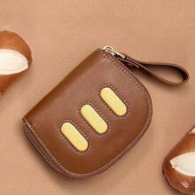 1pc Genuine Soft Leather Exquisite Internet Celebrity Card Holder Cute Wallet With Multiple Card Slots Large Capacity ID Card Holder Portable Suitable For Travel Shopping For Women Wallet Mini Wallet Purse Wallet Card Wallet