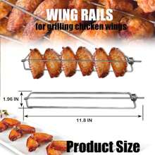 1 pièce Fourchette de cuisson extérieure Wingrails, ustensile de barbecue