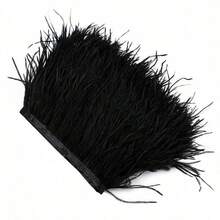 1Meter 8-10cm Colorful DIY Ostrich Feather Trims Crafts Plume Sewing Clothing Accessories White Feathers Ribbon Wedding Party Accessories - Multicolor - View 7