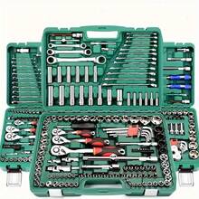 46Pcs Ratchet Wrench Socket Set, Chrome Vanadium Steel Handtools Kit, Automotive Mechanics Tools, Toolbox, Gifts For Men, Tools, Workshop Tools, Motorcycle Accessories, Boat, Car Parts, Toolbag, DIY, Gifts For Dad, Mechanic Toolkit, Bicycle Parts, Repair Tools Set, Screwdriver Set, Outdoor Maintenance Tools, Storage Box, Home Repair, Portable, Valentine's Day & Christmas Gift - Multicolor - View 2