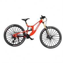 1:6 比例合金压铸山地自行车模型，配有逼真的齿轮和前/后悬架 - 是收藏家和自行车爱好者的理想选择，也是复活节或生日惊喜礼物