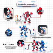 Kit di esperimenti STEM con robot da boxe idraulico | Costruisci 2 robot da boxe a propulsione idraulica! | Esplora i sistemi idraulici e idroelettrici | Sfida gli amici in battaglie di robot da boxe!
