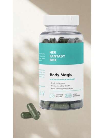 "Bloated? Tired? Breakouts?*Try Body Magic Chlorophyll Caps! 30 Vegan Caps ForDetox, Digestion & Radiant $Kin Detox Hack!"
