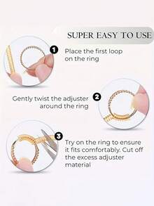 4/8pcs Ring Adjuster Invisible Ring Size Adjustment Pad For Loose Rings, Fits All Finger Sizes Invisible Ring Sizer For Loose Rings - Multiple Finger Sizes, Comfortable & Protective Ring Adjustments - Adjust Transparent Tightener Resizing Tool Jewelry Guard For Loose Rings Ring Adjuster Fit Any Rings, Assorted Sizes Of Ring Adjuster For Women - Multicolor - View 6