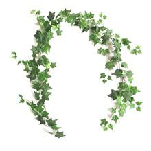 1pc DIY Creative Evergreen Ivy Green Leaves Vines, Home Window Display Wall Hanging Decor Artificial Green Vines, Wedding Arch Backdrop Decor, Outdoor Garden Fence Pipe Decor, Wedding Party Holiday Celebration Artificial Plant Green Vines Decor - Multicolor - View 9