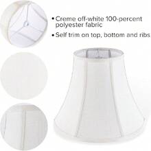 Lamp Shades – Classic Spider Fitter For Table & Bedside Lamps - Cream - View 2