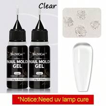 10G/3D Gel - Nail Art Modeling Gel, Suitable For Nail Design Autumn And Winter DIY Nail Art For Molding 3D Nail Art For Nail Home DIY - 彩色 - 查看 7