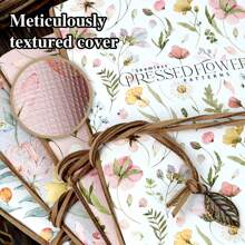 1pc, A5,80 Pages,Floral Sketchbook, Bandage Pendant, Blank Picture Notebook, Portable Travel Sketchbook, Diy Diary, Blank Notebook, Perfect For Writing, Suitable For Colored Pencils, Oil Paints, Marker Pens And Perfect Gifts, Ladies' Gift,Back To School,School Supplies