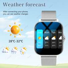 LOMAXFR Smartwatch,Multifunctional Sports Smart Watch, Wireless Calls & Music, Step Counter, Message Notifications, Sedentary Reminders, Alarm Clock, And Multiple Watch Face Wallpapers. Compatible With Android And IOS, Unisex, Perfect As A Mother's Day Gift.