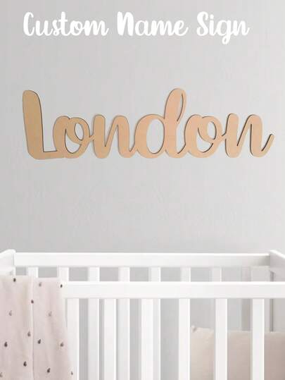 1Pc Customized Wooden Name Sign For Wedding Name Sign Thick Wooden Board Bridal Shower Name Sign Personalized Name Sign Home Gift Backdrop Name Sign Wooden Party, Valentine Day, Valentine Day Decor Engraved, High-Quality Custom, Personalized,Multi-Functional, Ornamental,Reusable,Exquisite,Stylish,High-Quality,Colorful,Modern,Custom,Personalized,Unique,Ideal Gifts For Him,Ideal Gifts For Her,Boyfriend,Dad,Girlfriend,Mom,Family,Friends,Tea Room,Home,Garden,Office,For Anniversaries,For Valentine's Day,For Mother's Day,For Birthdays,For Father's Day,For Graduation,For Weddings,For Housewarming,Customized Home Decor Supplies