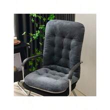 1PC Super Soft Plush Chair Pad, Office Cushion With Backrest, Thickened Design, Perfect For Lounge Chairs And Rocking Chairs. School Supplies,Back To School - Multicolor - View 9