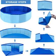 PVC Pet Bathing Basin, Portable Foldable Bathing Tub/Pool, Dog Swimming Pool Bathtub, Cat Bathing Basin