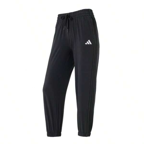 Adidas Pantalón de chándal holgado para mujer, cómodo y transpirable, negro, JZ2174