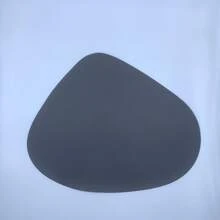 Set di 2/4/6/8 sottopiatti a forma di ciottolo piccolo KAPI per tavolo da pranzo, sottopiatti in finta pelle lavabili e resistenti al calore, facili da pulire, adatti per interni, spessore 1mm