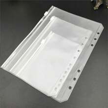 A6 PVC Clear File Folder Document Organizer Bag, Minimalist Designschool Supplies,Back To School