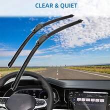 Escobillas limpiaparabrisas delanteras automotrices flexible universales 2 piezas - 20 - Ver 1