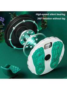 NetHong Digital Waist Whisper Body Shaping Waist Twisting Disc Waist Sculptor Machine - Green - View 3