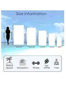 1pc Customizable Extra Large Beach Towel - Soft, Highly Absorbent, Quick-Drying, 100% Polyester Microfiber Material, Essential For Summer, Suitable For All Ages, Wind & Sun Protection, Ideal For Beach, Party, Travel, Camping, Also A Perfect Holiday Gift To Create A Vacation Atmosphere. - Multicolor - View 3