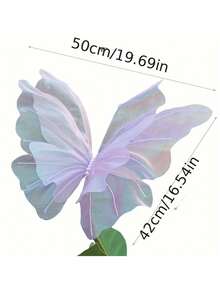 50cm大号蝴蝶形摆件 蝴蝶摆件 手工工艺 丝蝴蝶摆件 生日摆件 节庆摆件 婚礼摆件 精美装饰品 - 彩色 - 查看 11