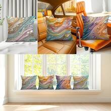 4pcs Pearl Textured Pillow Cover Set, Single-Sided Print, 45*45cm - Multicolor - View 9