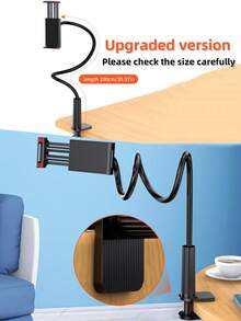 1 件 360° 旋转平板电脑和手机支架，带螺旋底座，适用于书桌、床边、桌子、办公室、电脑桌的休闲支架