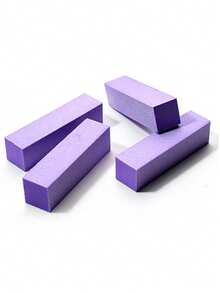 5块装指甲抛光块，中/细粒度100/180目抛光块，适用于亚克力指甲、凝胶指甲油，3合1专业修脚美甲抛光套装