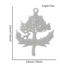 2pcs Fashionable 304 Stainless Steel Gold/Silver Plant & Flower Pattern Pendant, Vacuum Electroplated Durable Craft, Suitable For Necklace, Earrings, DIY Jewelry Making