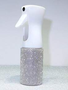 1个200毫升镶钻细雾喷雾瓶，奢华闪亮风格，简约圆柱形，适用于化妆品、家居清洁、头发护理、消毒、浇花等。 - 彩色 - 查看 16
