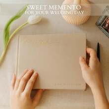 Beautiful Wedding Guest Book Your Wedding Reception - Simply Elegant Guestbook To Sign In And Add Photos - The Shower Guest Book The Special Day