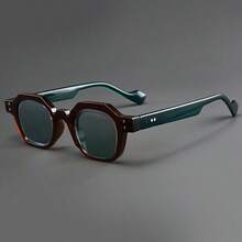 1 件不对称框架塑料未来派太阳镜，优雅的男女通用设计，适合徒步旅行、海滩、登山、高尔夫、驾驶、所有季节，也是理想的礼物 - 彩色 - 查看 8