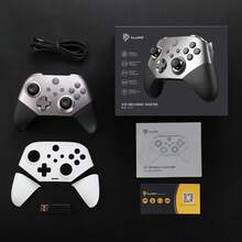 EasySMX X10 PC Controller - No Stick Drift, No Dead Zone Wireless Controller For PC, Steam And Switch - Upgraded Bluetooth Controller With Four Hall Effect - Include A Swappable Faceplate,For Black Myth Wukong - Dark Grey - View 11