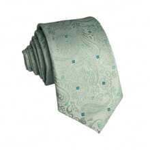 Gravata Semi Slim Kashmir Verde Claro - 1200 Fios