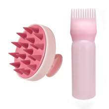 Garrafa Aplicadora de Óleo para Cabelo de Salão, Pentes Profissionais de Coloração para Cabeleireiros, Suprimentos de Coloração de Barbearia, Grampos de Cabelo, Acessórios de Cabelo