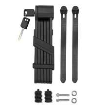 UMEDO Bike Folding Lock Anti-Theft Key Lock Foldable Bike Lock Bicycle Folding Lock For Mountain Bike Electric Bike Electric Scooter - Black - View 9