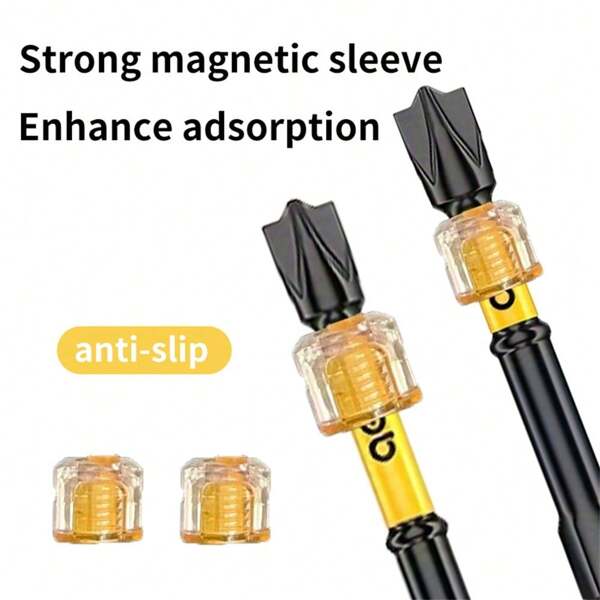 Screwdriver Bit Magnetizer Tool With 25-Piece Bit Set - Instant Magnetic Tip Charger - Works With Flat/Star Bits - Portable Design" (178 Chars)