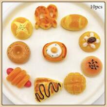 Creative Miniature Bread Fridge Magnets, Food Series Cream Fridge Magnets, Handmade Cute Animal Fridge Magnets, Memo Board Photo Decoration Strong Magnetic Stickers, Lovely Decoration, Office Desk Decor, Whiteboard Storage Cabinet Fridge Magnets For Kitchen/Office, Kitchen Decor, Home Decor, Valentine's Day Gift, Gift For Friends And Family