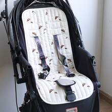 1 peça de almofada para carrinho de bebê, estampa floral, macia e confortável, malha respirável 3D, almofada refrescante para carrinho de bebê, adequada para uso no verão