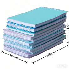 8 Piece Mini Notebook Set - Portable Pocket Size Spiral Notebook With Perforated Pages For Home, Office, School & Work Use, Office Supplies Modern Notebook Design Perforated Pages Stationery School Stitch Pencil Case For School Pens Stich Notebooks Pencil Case Stationery Things For School Stationery School Desk Games Stickers Books School Stationery Piggy Bank One Piece Graduation Colors Highlighters School Supplies,Back To School