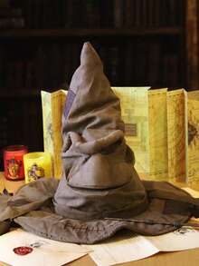 1PC Wizarding World Harry Potter, Play, Movies Wizard Hat Sorting Hat Leather Halloween Party Props Dress Up Hat Men Cosplay Costume Accessories, Mother's Day Graduation - Brown - View 1