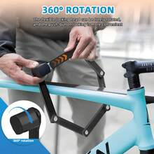 UMEDO Bike Folding Lock Anti-Theft Key Lock Foldable Bike Lock Bicycle Folding Lock For Mountain Bike Electric Bike Electric Scooter - Black - View 5