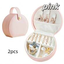 1/2pcs Jewelry Storage Bag, Can Store Necklaces, Rings, Jewelry, Lipstick Cosmetics, Available For Outdoor Travel, Valentine's Day Mother's Day Birthday Gift
