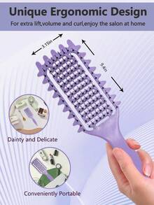 Hair brushes-EU+UK 2025新款五合一卷发梳，轻松打造卷发、波浪卷和螺旋卷发型，减少毛躁，返校、旅行和度假必备，女士美发造型配件，梳子，倒梳梳，造型刷，卷发刷，边缘梳，发梳，美发造型，梳子套装，美发造型，卷发刷，解结梳，女士梳子，头发，旅行，护发产品，美发工具，美发沙龙用品，发型师，发型师配件，美发沙龙，美发设备