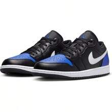 Nike Air Jordan 1 Low - Black/White/Game Royal - View 2
