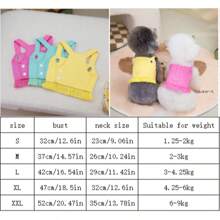Source Factory Pet Dog Chest And Back, Spring And Summer Candy Color, Can Be Pulled, Pet Vest, Teddy Bear, Pet Supplies