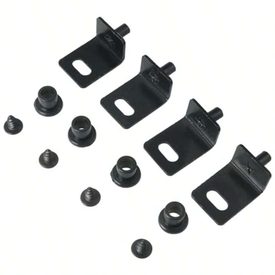 4 PIEZAS Bisagra pivotante esquinera oculta Bisagra pivotante para puertas de gabinete, muebles, gabinetes, cajones, armarios, vitrinas 25x18.1x15mm - como en la foto - Ver 1