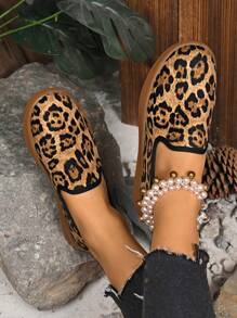2025 New Women's Summer Leopard Print Casual Sneakers, Soft Sole Fashion Commuting Daily Shoes