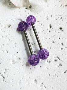 2025 Latest Colorful Tongue Ring With Glitter Sequins, Cute Multi-Color Options For Women, Students And Party Wear