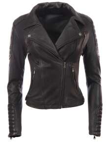AVIATRIX Women's Real Leather Snazzy Biker Jacket K014